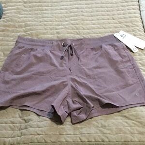 RBX Women's Purple Shorts stretch wicking material L NWT